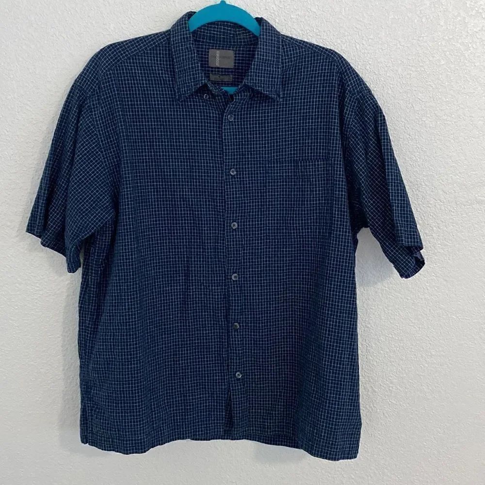 Dockers- Mens blue button up- Size medium